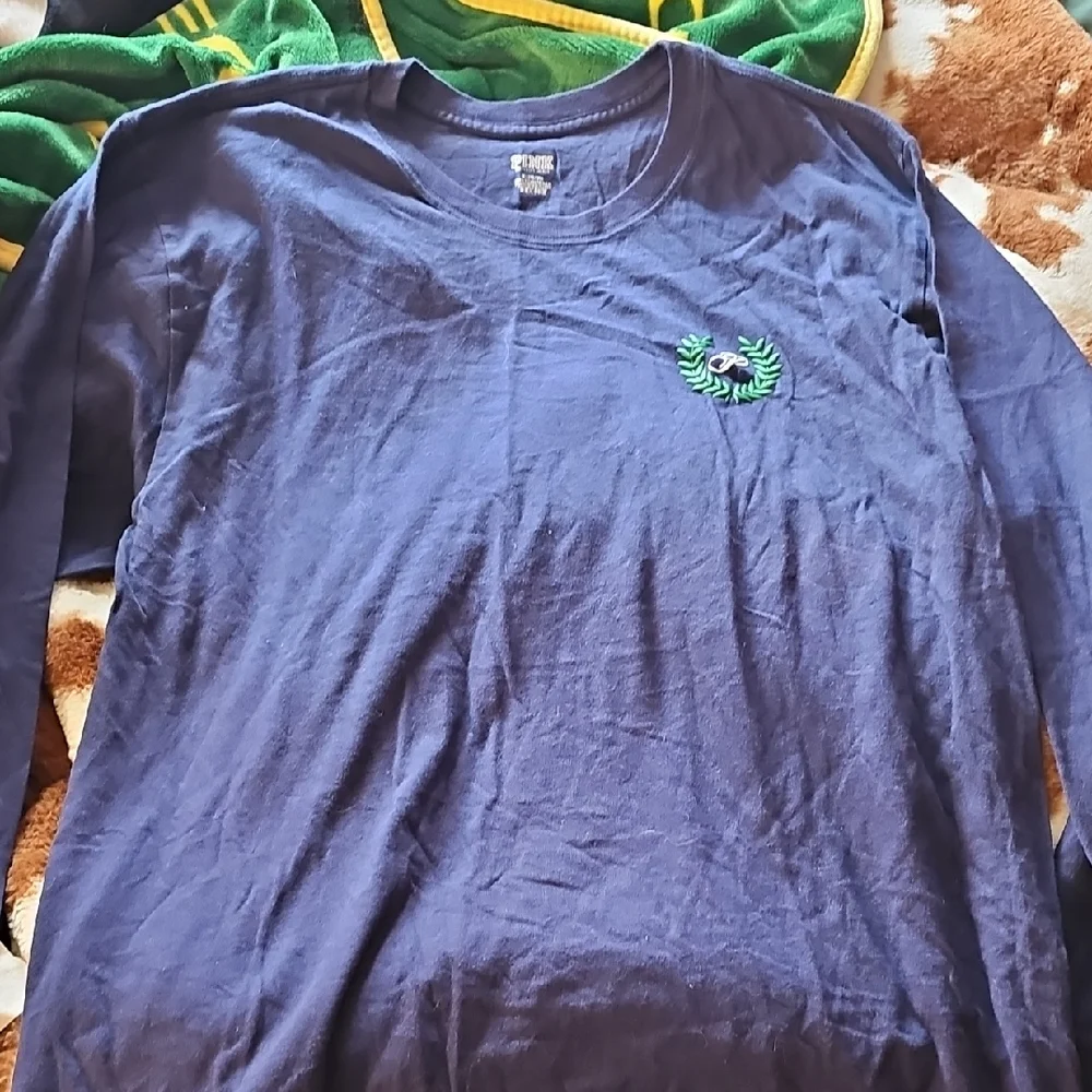 Victoria's Secret Deep Blue Long Sleeve Tee Size M - Picture 1 of 4